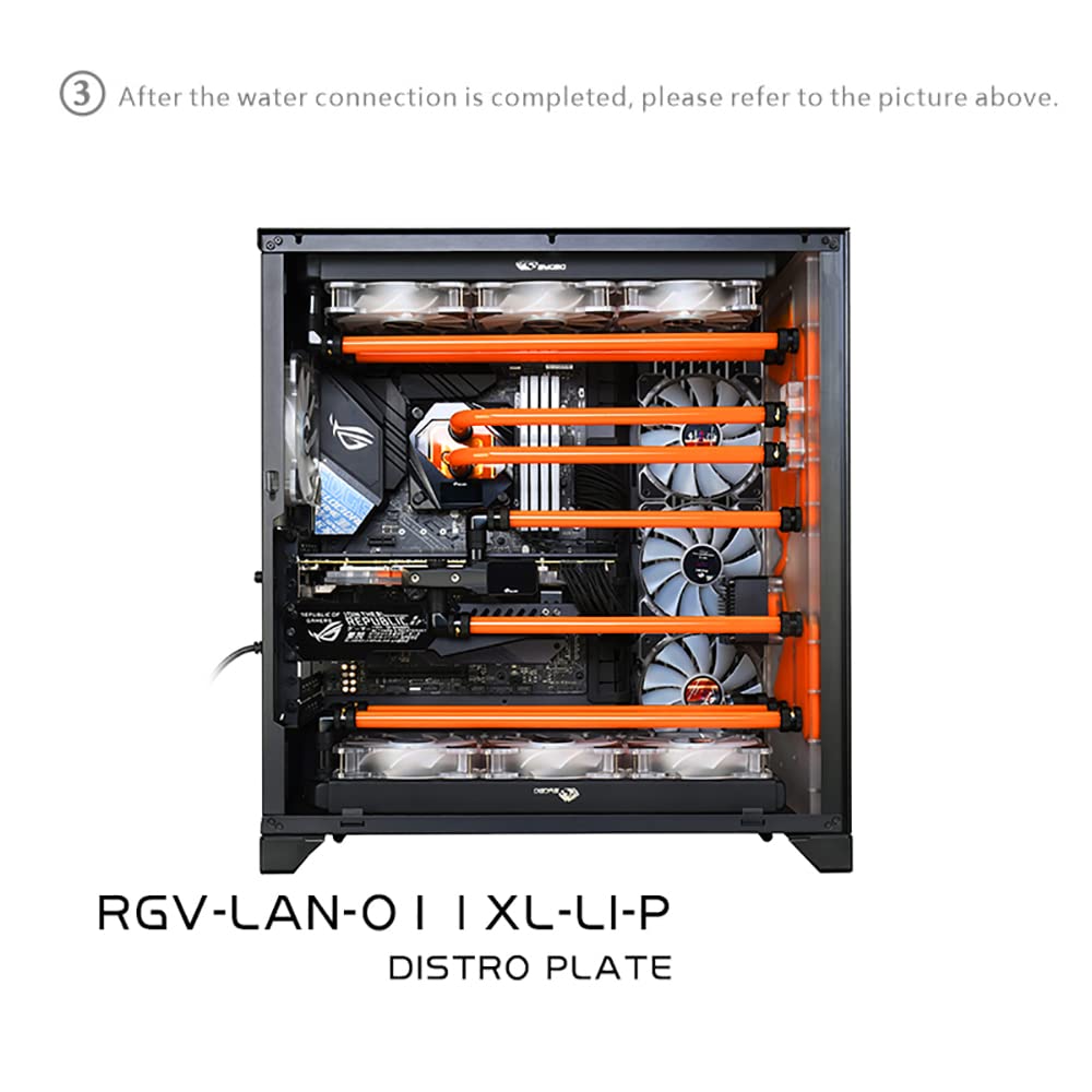 Distro Plate for Computer Case Water Cooling Block Support DDC Pump B206