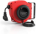 50FT Retractable Extension Cord Reel, 14AWG 13A with Triple Tap Outlet M313305