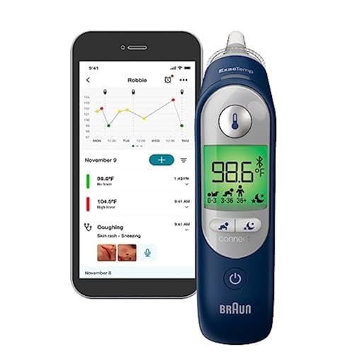 Ear Thermometer with Color-Coded Digital Display P550964