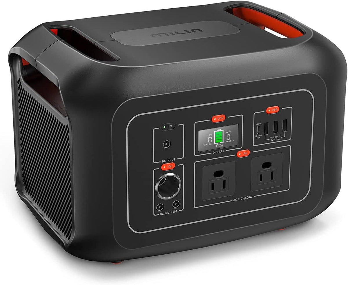 622Wh 600W Portable Power Station with 110V AC Outlets I528