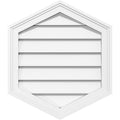 Vertical Peaked Surface Mount PVC Gable Vent Q2012