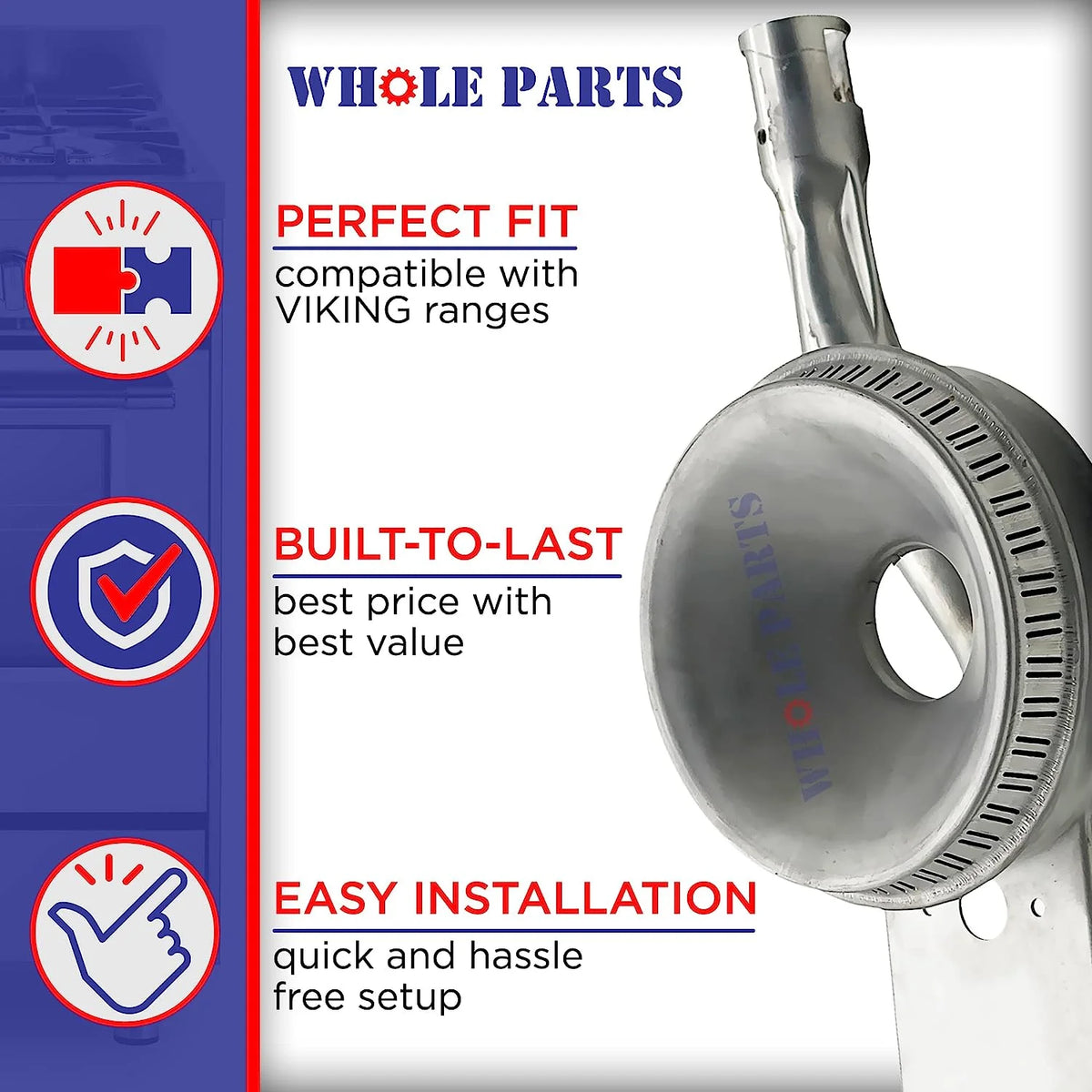 Top Front Burner Assembly S7558