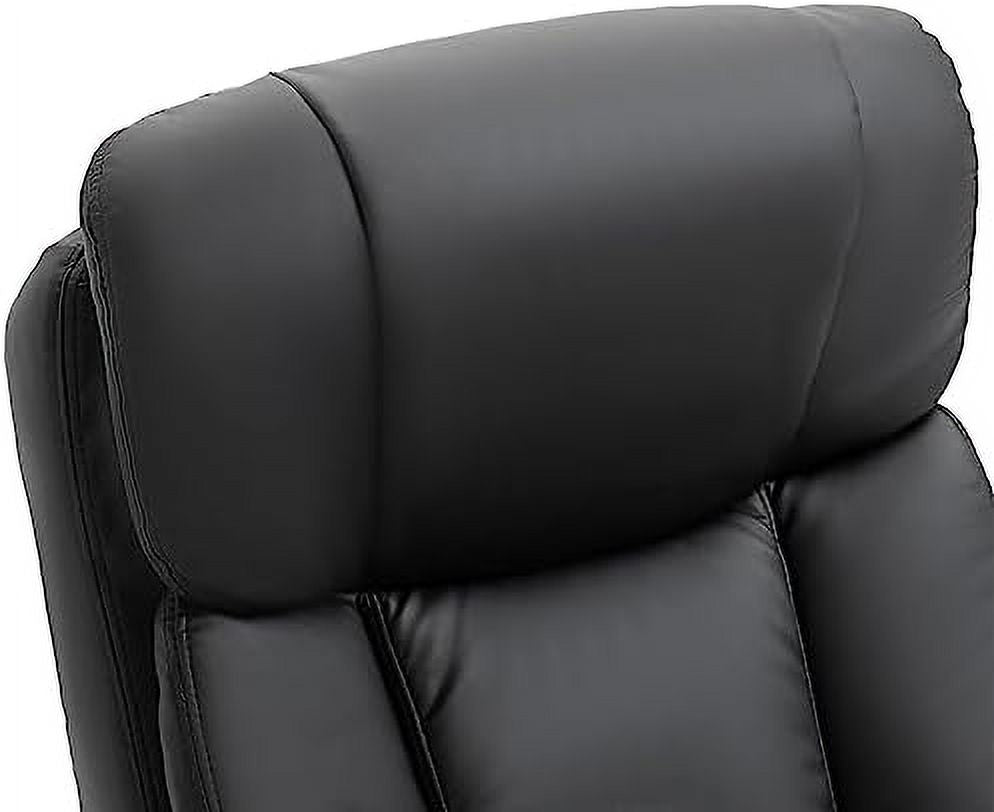 Brown PU Leather Massage Recliner Chair with Ottoman A671624