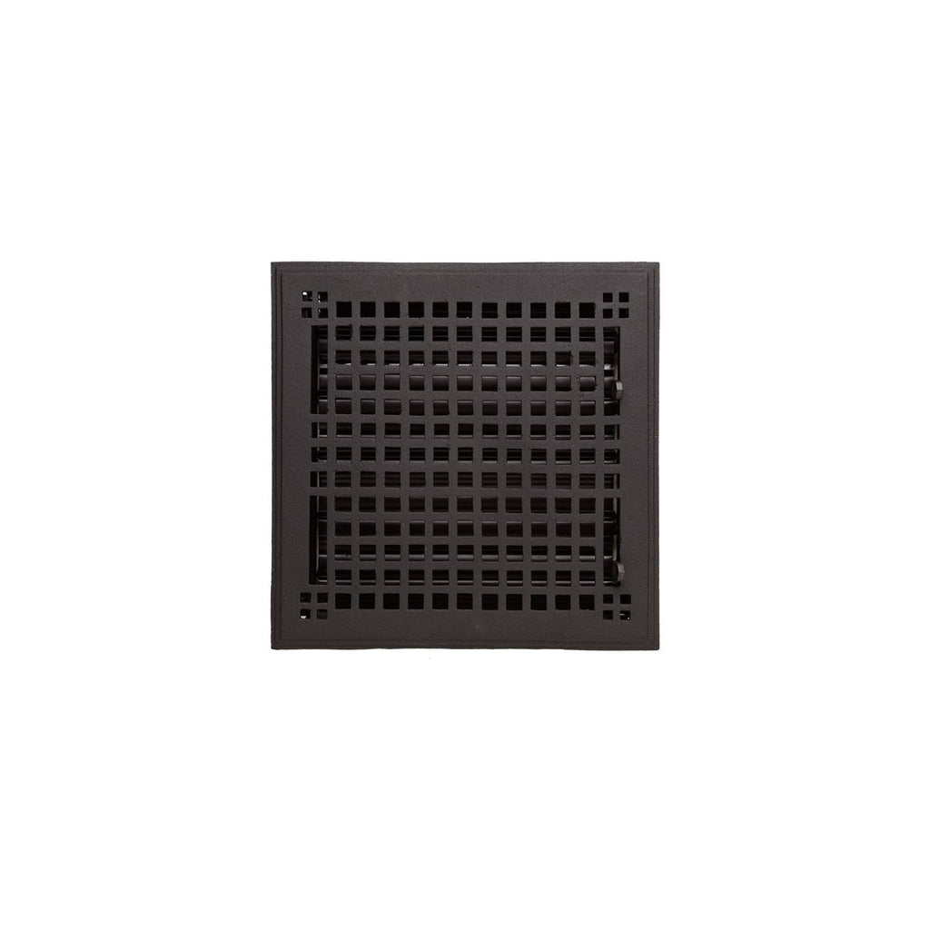 Cast Iron Wall Register Black Powder Coat T45826