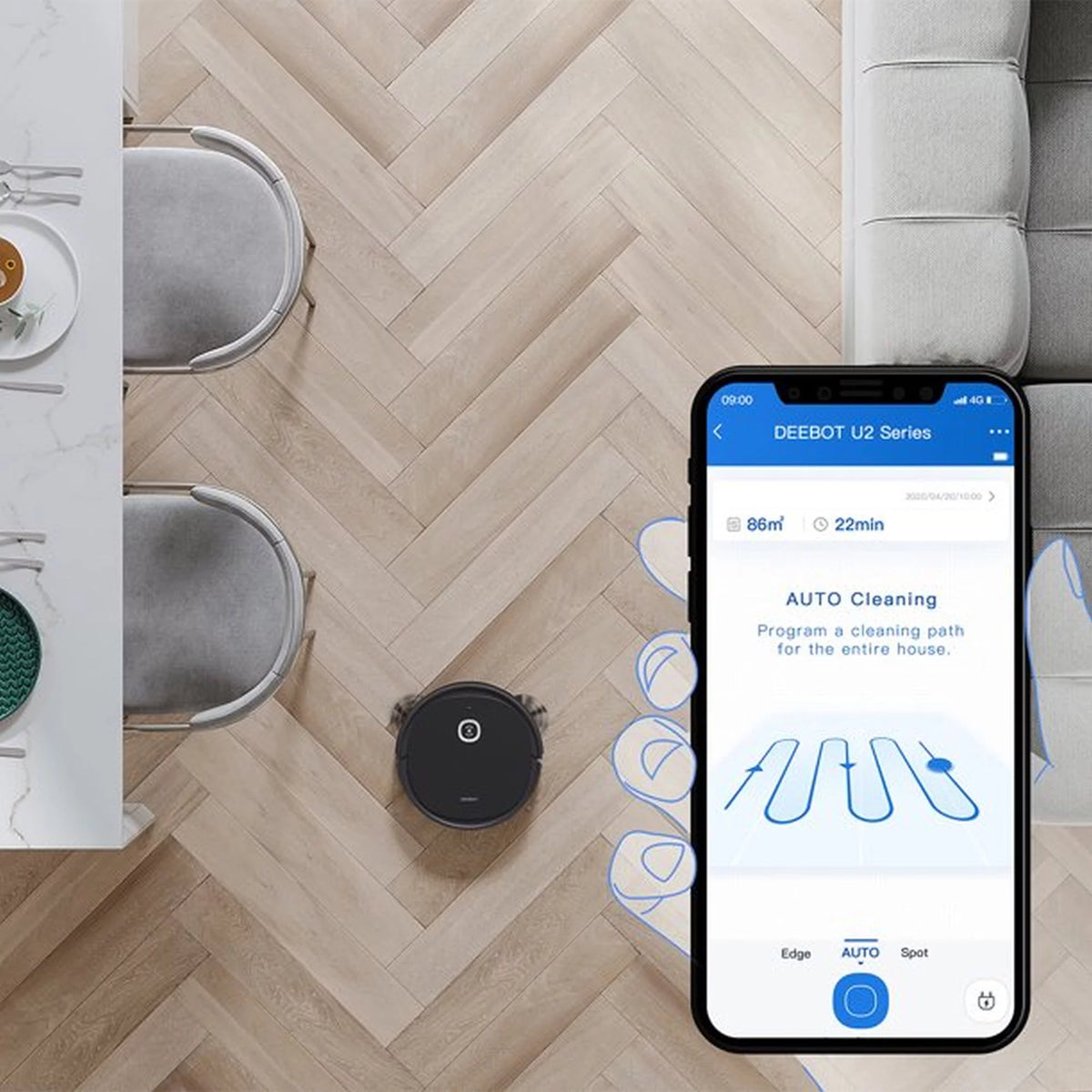 Robot Vacuum Cleaner and Mop with WiFi G52383