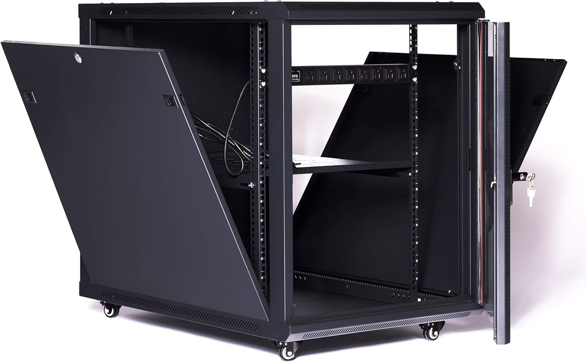 15U Server Rack Cabinet with Wheels I75754