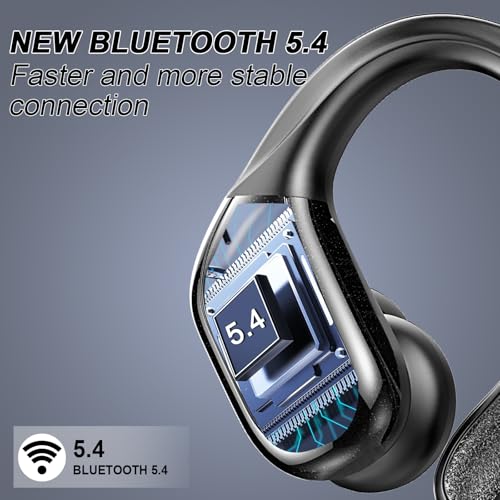 Bluetooth 5.4 Wireless Earbuds with Earhooks M1017