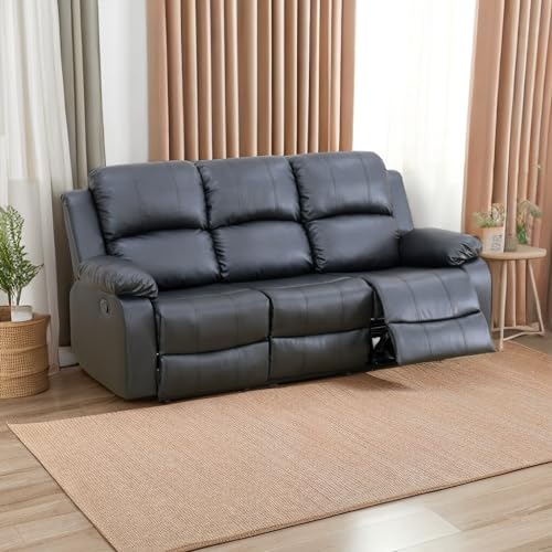Brown Bonded Leather Recliner Sofa Set B36315