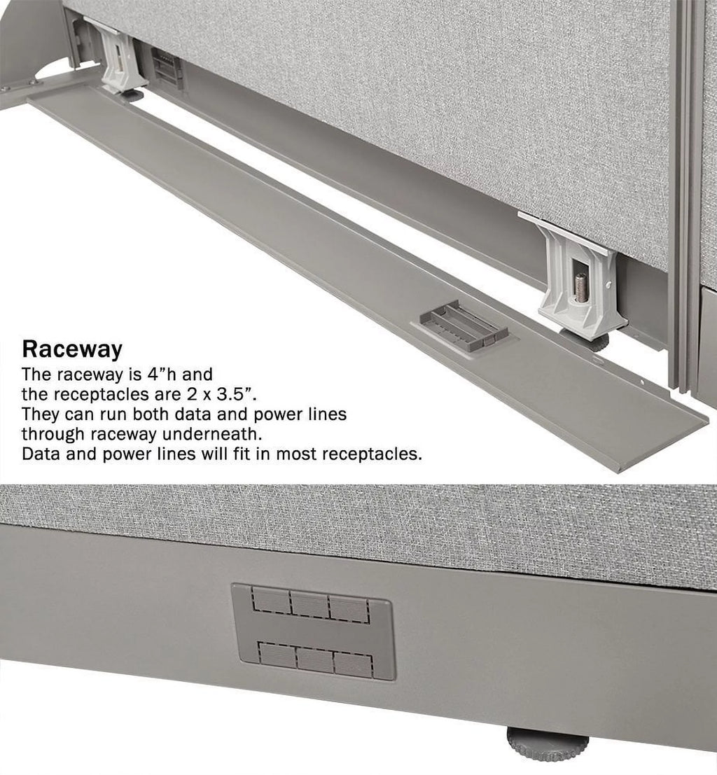 84"W x 72"H Wall Mounted Room Divider O9599