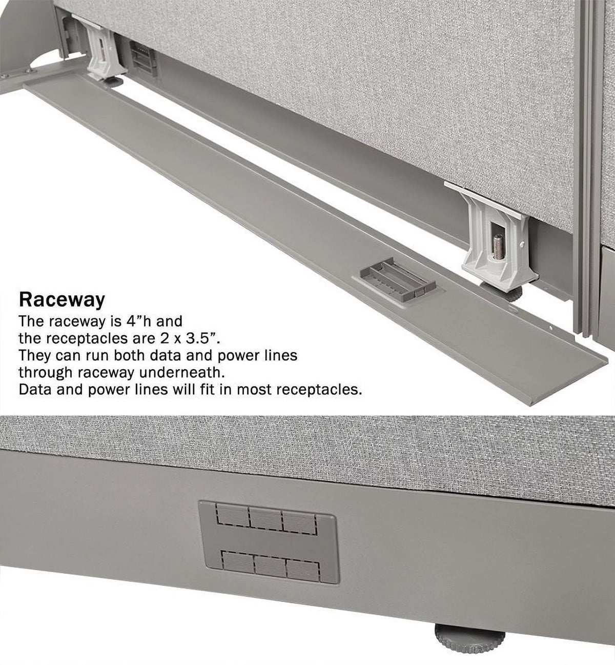 84"W x 72"H Wall Mounted Room Divider O9599