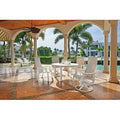 Swivel Patio Dining Chair Textured Black Pecan S192