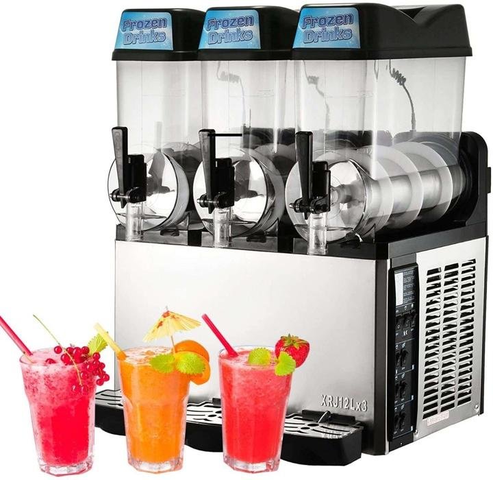 Commercial Slushy Machine 110V 30L 600W 15Lx2 Tank T3178