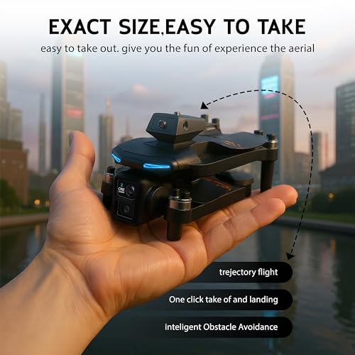 Foldable Drone with Dual 2K Camera, 2 Batteries K188