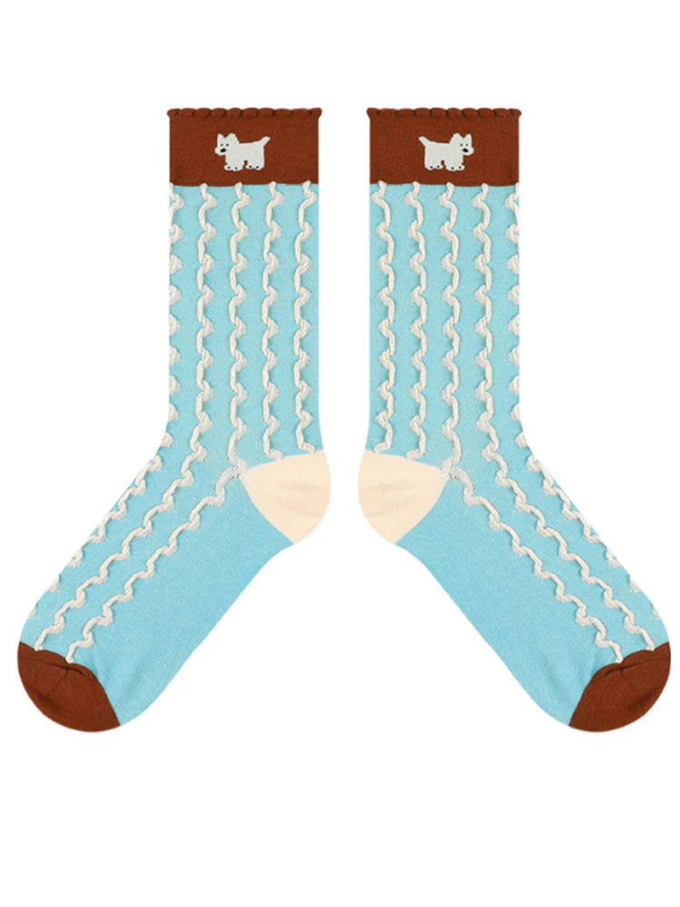 Cute Cartoon Puppy Socks K61991