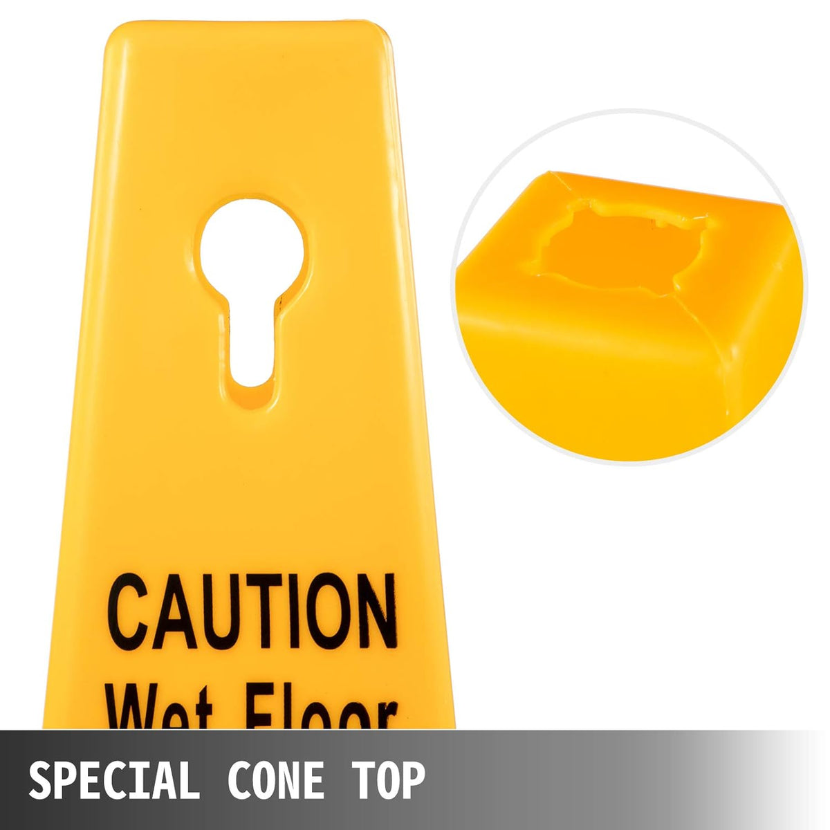 Yellow 3 Pack 4 Sided Wet Floor Sign G6381