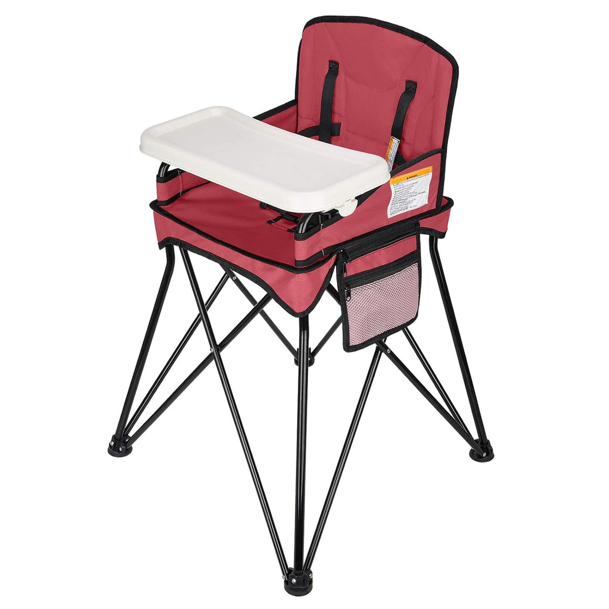 Foldable Portable High Chair with Removable Tray and Carry Bag W17846