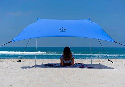 Beach Tent with Sand Anchor, Portable Canopy Sun Shelter, 7 x 7ft M96178