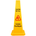 Yellow 3 Pack 4 Sided Wet Floor Sign G6381