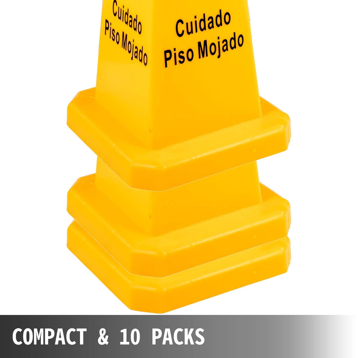 Yellow 3 Pack 4 Sided Wet Floor Sign G6381