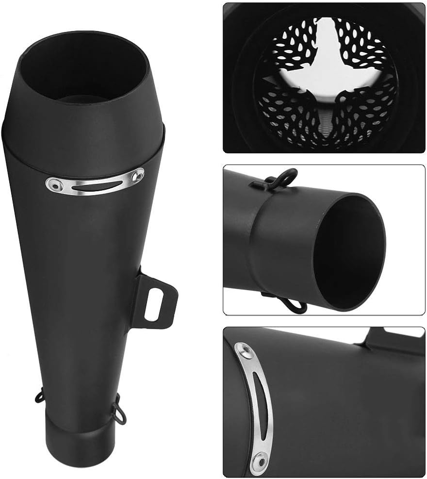 Motorcycle Slip On Exhaust Muffler Tail Pipe 51mm Universal W201