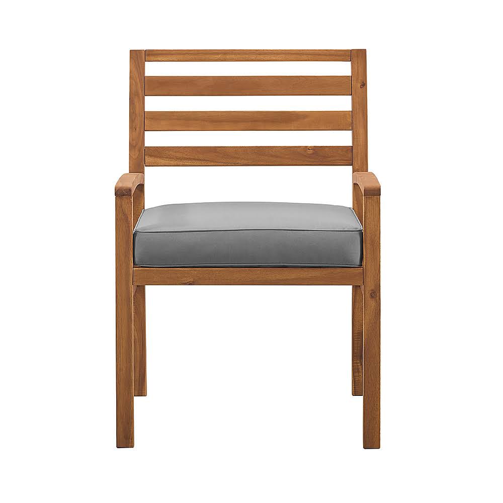 Acacia Wood Patio Chair with Ottoman K692