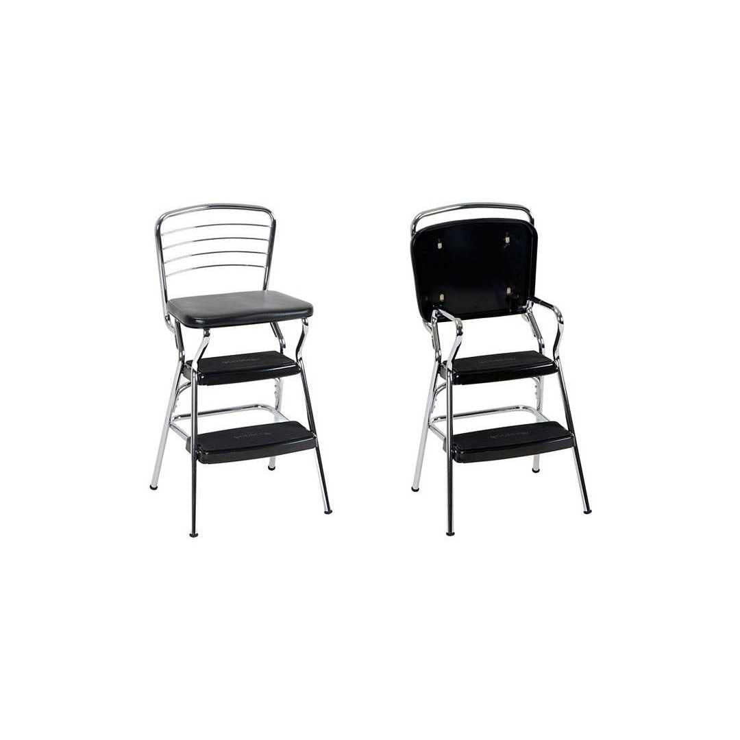 Retro Chair with Step Stool F7570