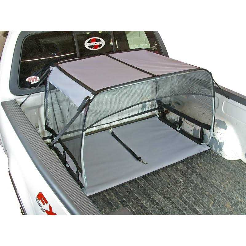 K9 Canopy with Pad and Tether for Truck Bed Dog Kennel Tent T524952