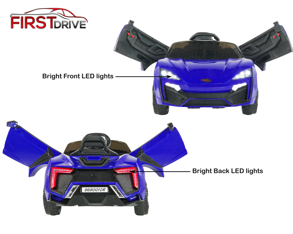 Blue 12V Electric Ride on Car with Remote Y19099