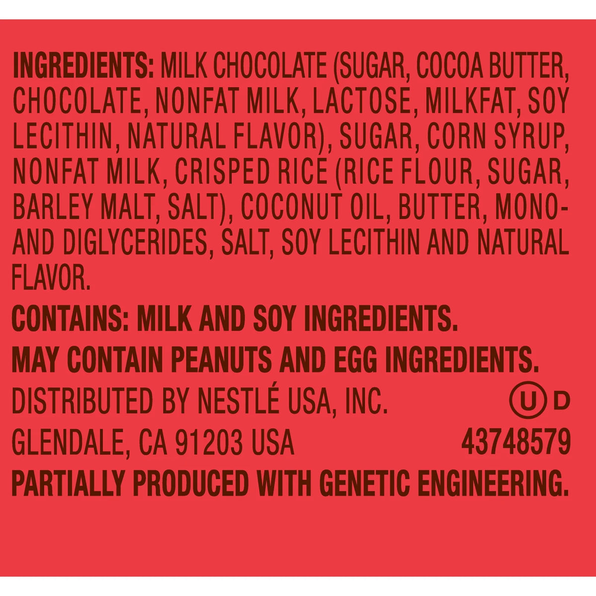 Milk Chocolate Caramel and Crispy Crunch Candy Bar 2.8 Oz (Pack of 24) X64184