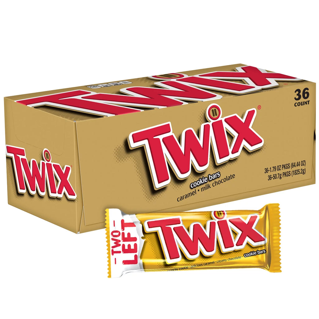 36ct Full Size Caramel Cookie Chocolate Candy Bars P512899
