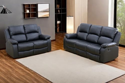 Brown Bonded Leather Recliner Sofa Set B36315