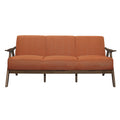 Orange 3 Seat Sofa Couch C1894