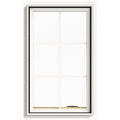24 in. x 40 in. White Clad Wood Right-Handed Casement Window with Colonial Grids L11415