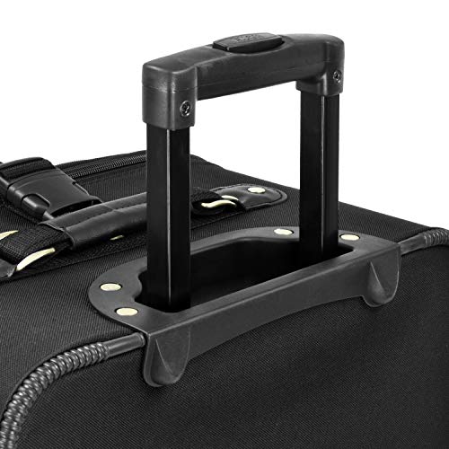 Gray 4-Piece Expandable Softside Travel Rolling Luggage Set F499208