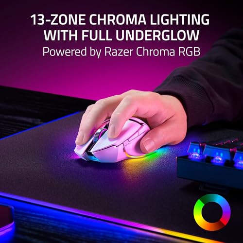 Black Wireless Gaming Mouse with HyperScroll Tilt Wheel B704271