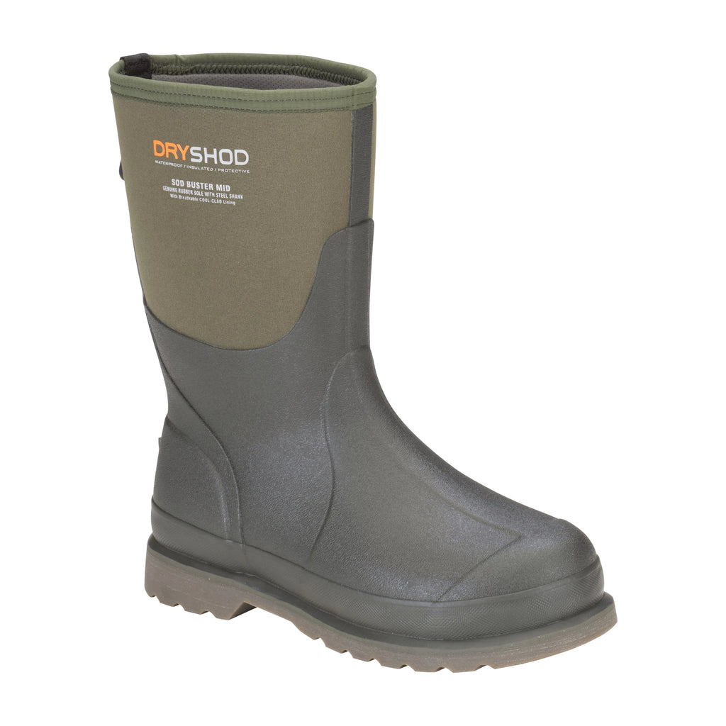 Moss Grey Mid Cut Boot Size 11 H5140