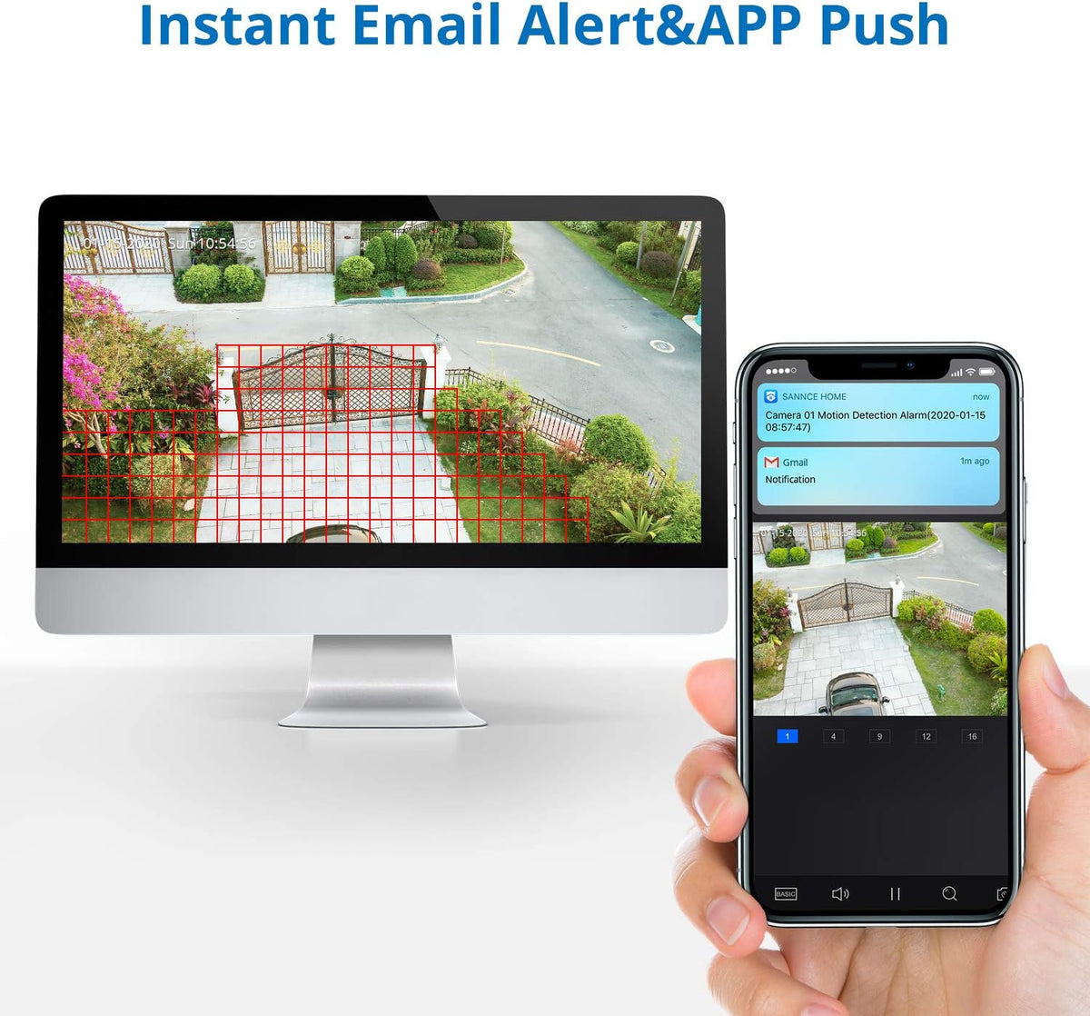 1080P 8CH Wired Security Camera System with 8 Cameras F69177
