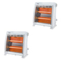 Portable Electric Infrared Quartz Space Heater (2 Pack) B280133