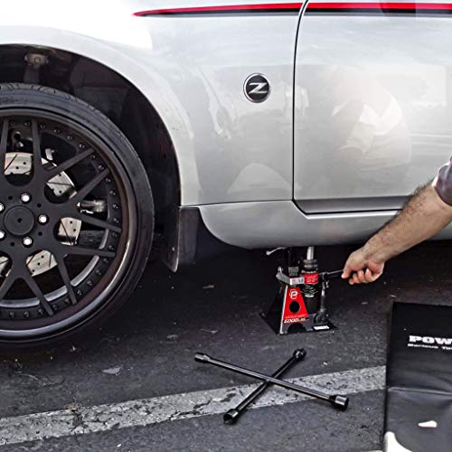 3 Ton 6000 Pound Capacity Bottle Jack and Jack Stands J969
