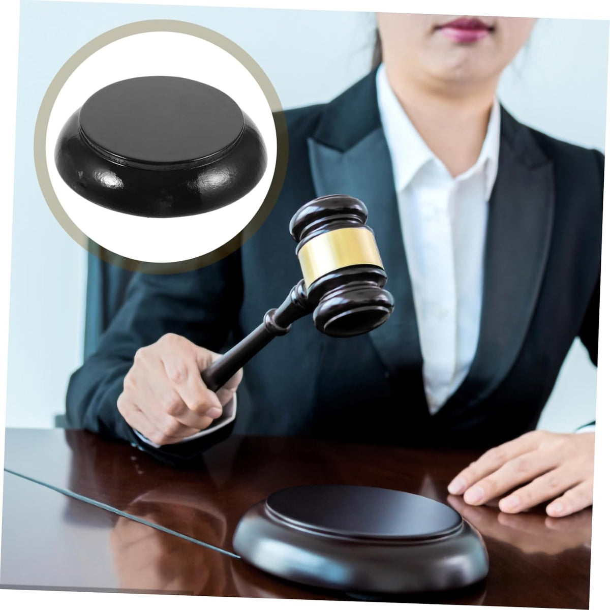 Wood Gavel Base W285
