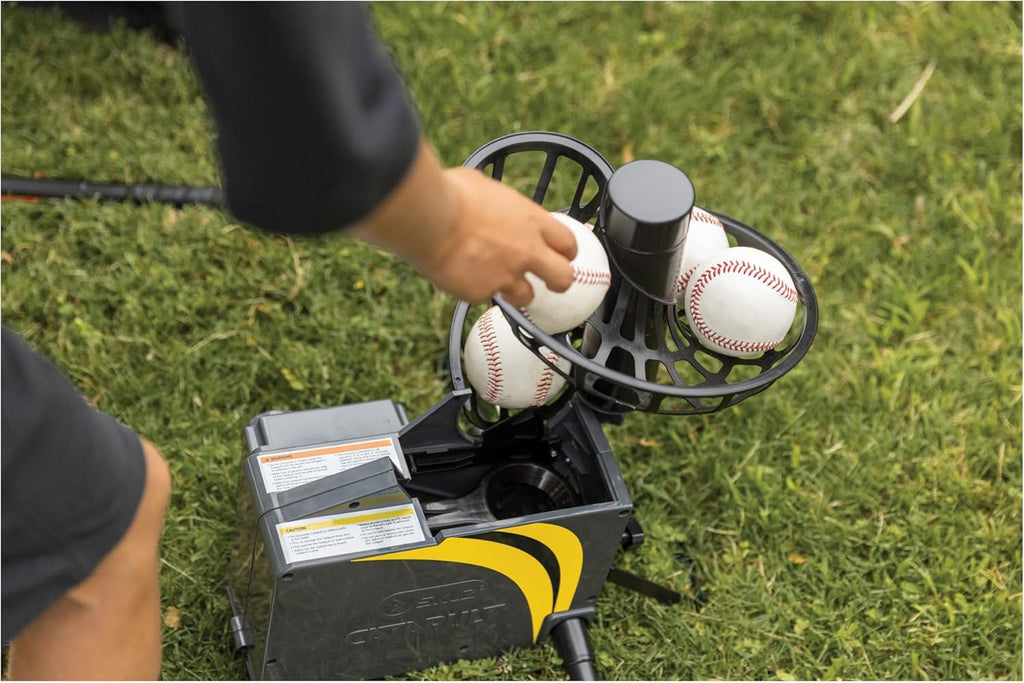 Soft Toss Pitching Machine and Vault Net Bundle H7812