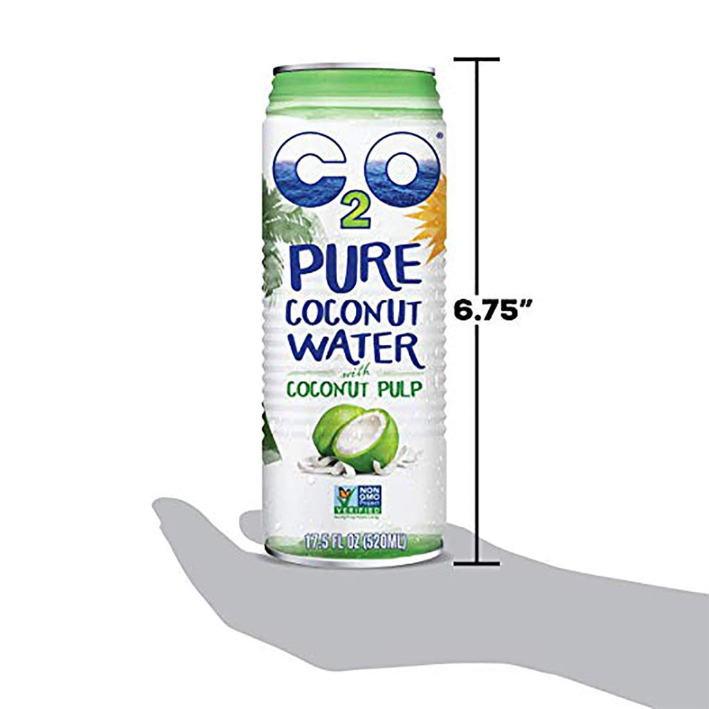 17.5 FL OZ Pack of 12 Pure Coconut Water with Pulp R1510