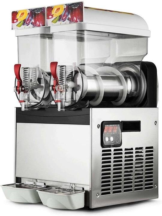 Commercial Slushy Machine 110V 30L 600W 15Lx2 Tank T3178