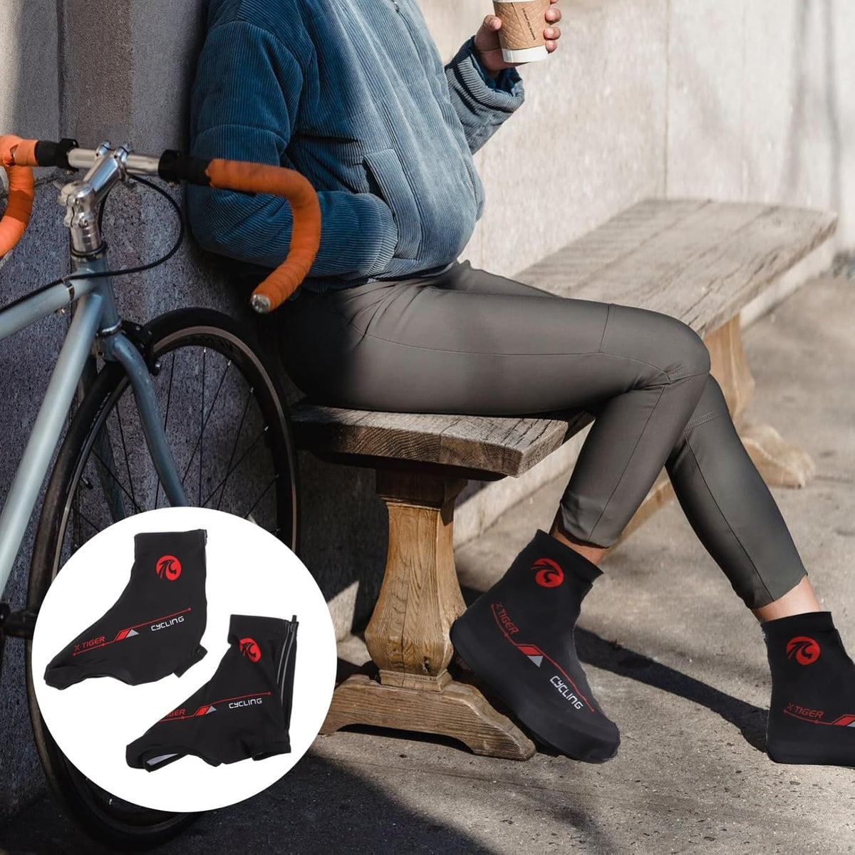 Reflective Overshoes Cycling Overshoes O95895