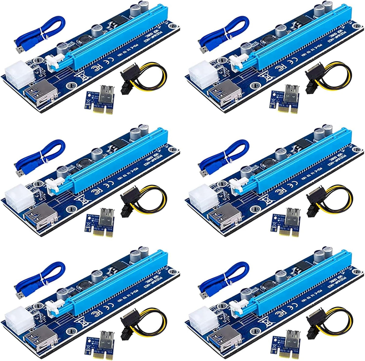 1X to 16X PCIE Riser Adapter Card, 6-Pack N293467