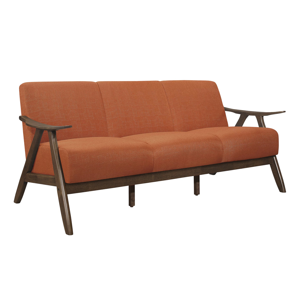 Orange 3 Seat Sofa Couch C1894