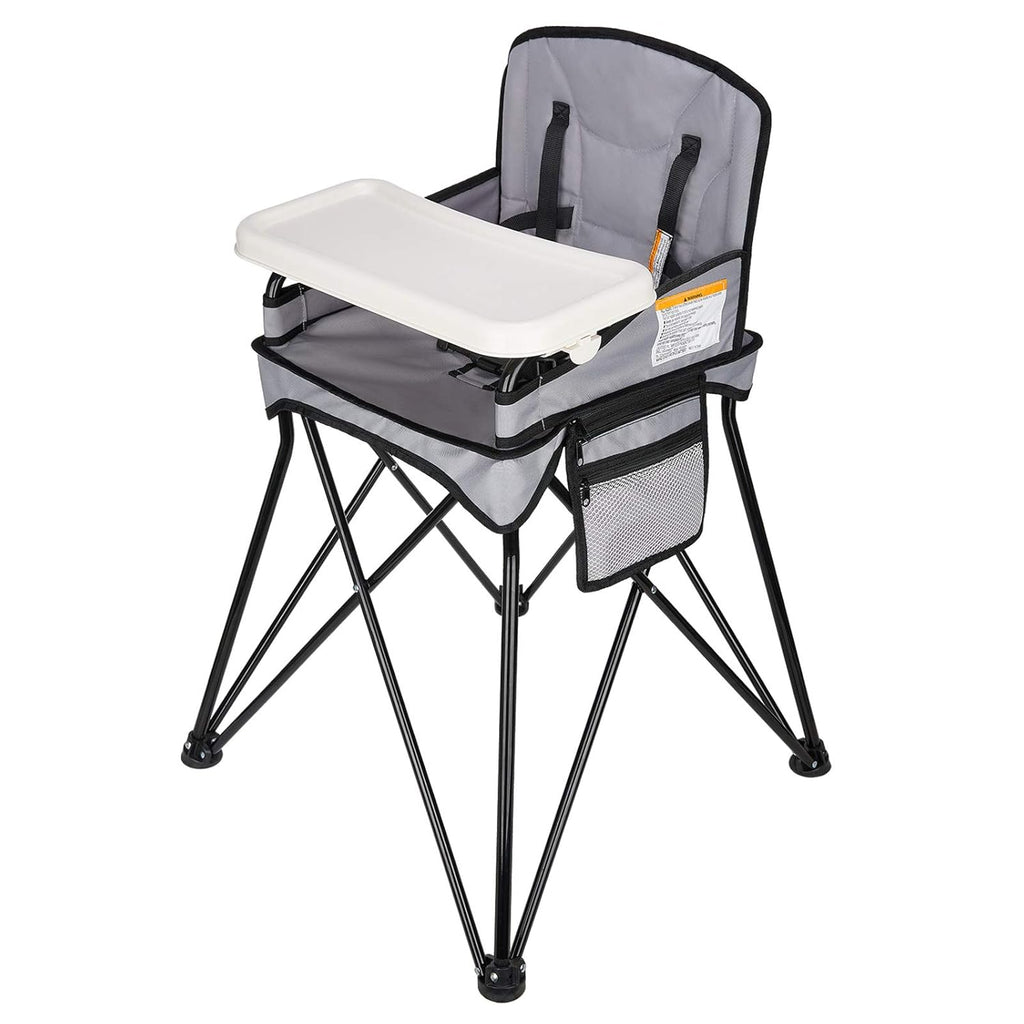 Foldable Portable High Chair with Removable Tray and Carry Bag W17846