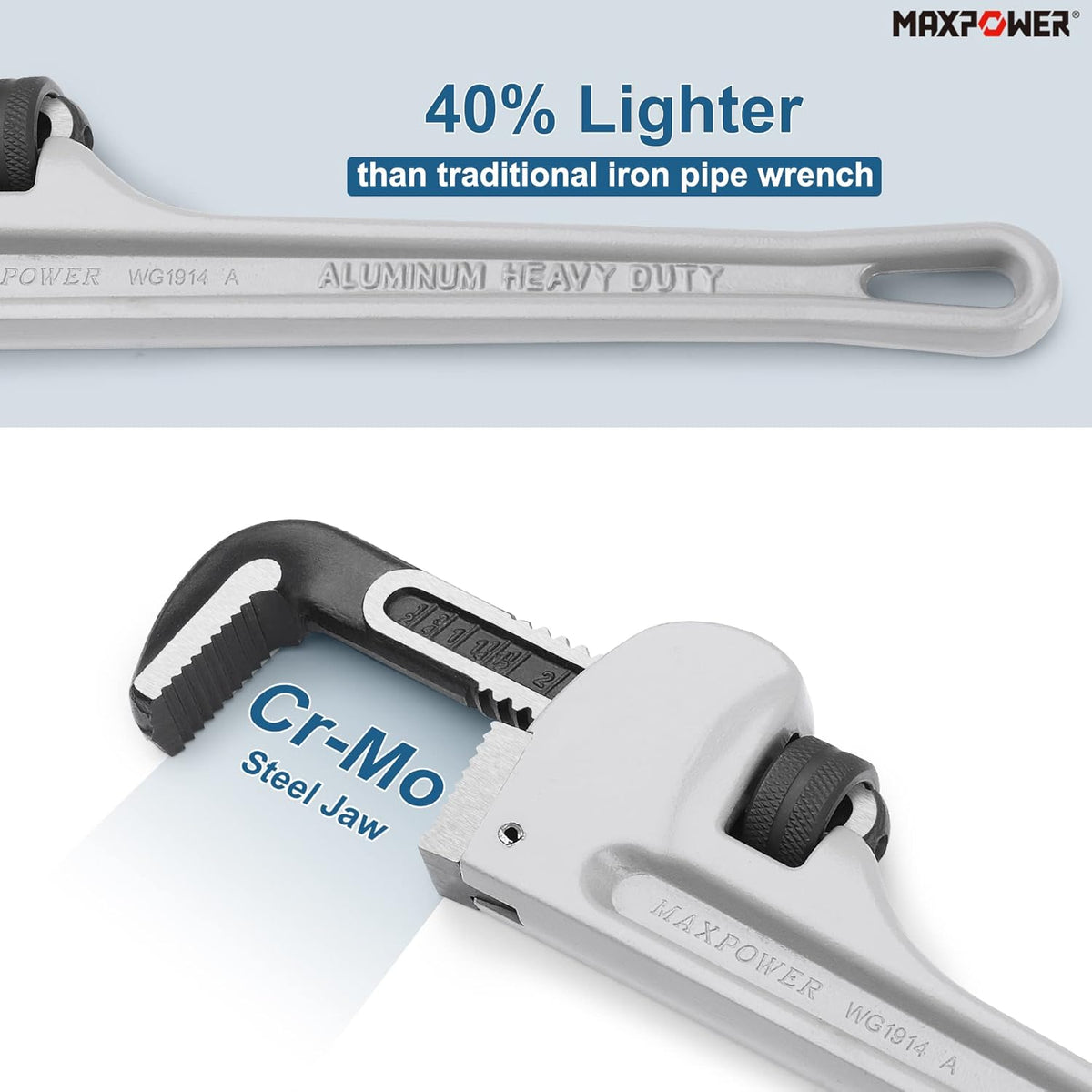 14-Inch Aluminum Straight Pipe Wrench P987
