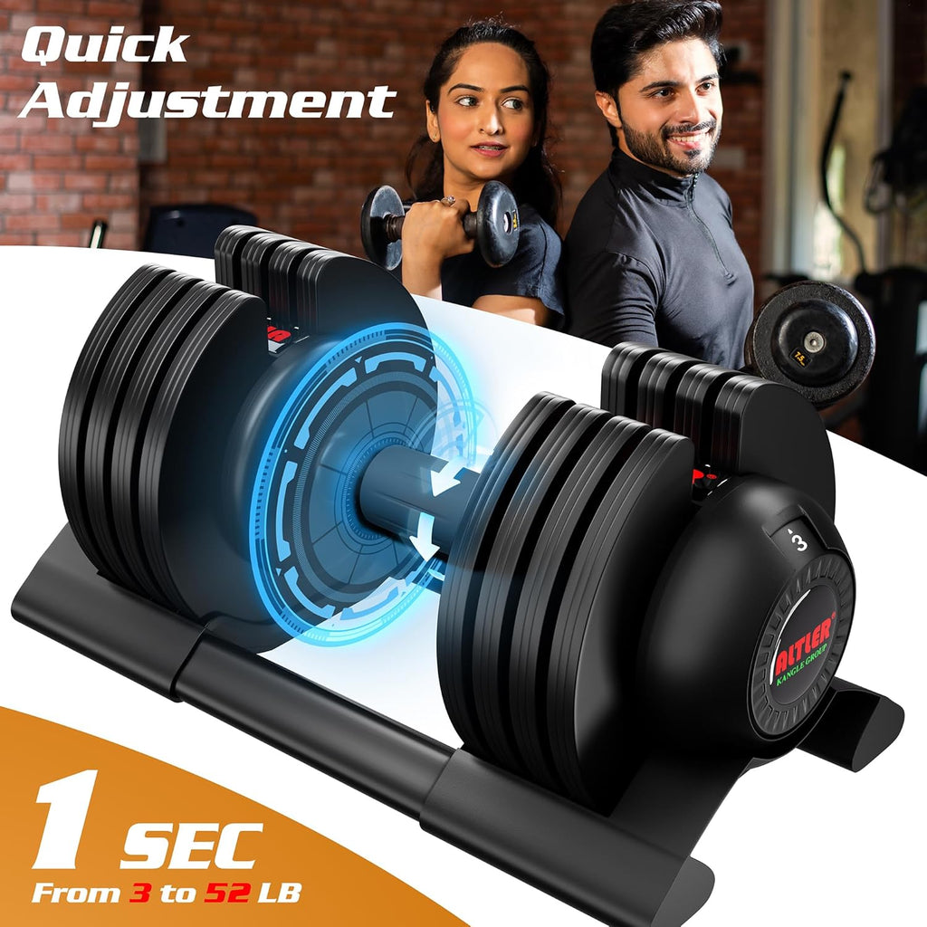 2PCS 52lb Adjustable Dumbbell Set L710