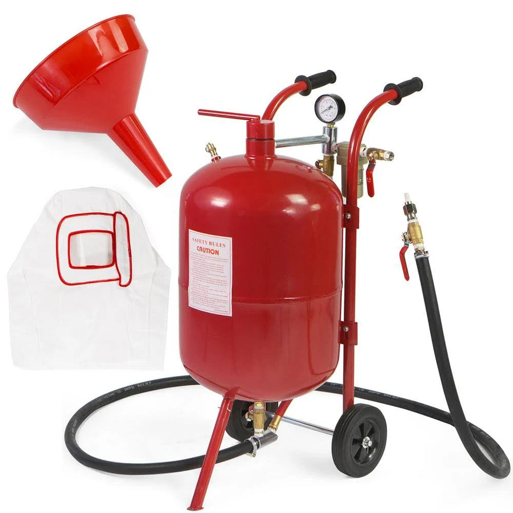 10 gal. Portable Abrasive Sandblaster Kit with Blast Gun G933